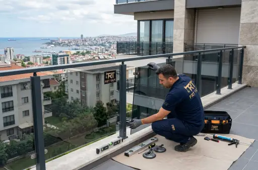 Trabzon genelinde gevşeyen veya deforme olan sistemler için profesyonel alüminyum ve cam korkuluk bakım onarımı hizmetleri
